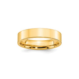10k Yellow Gold Flat, Comfort Fit wedding band ring