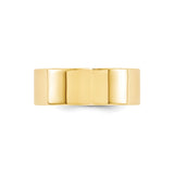 10k Yellow Gold Flat, Comfort Fit wedding band ring alternate angle