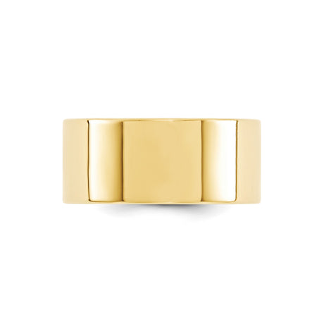 10k Yellow Gold Flat, Comfort Fit wedding band ring alternate angle