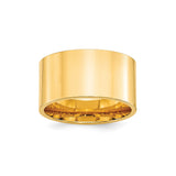 10k Yellow Gold Flat, Comfort Fit wedding band ring