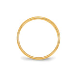10k Yellow Gold Flat wedding band ring alternate angle