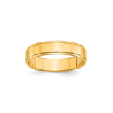 10k Yellow Gold Flat wedding band ring