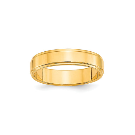 10k Yellow Gold Flat wedding band ring