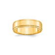 10k Yellow Gold Flat wedding band ring