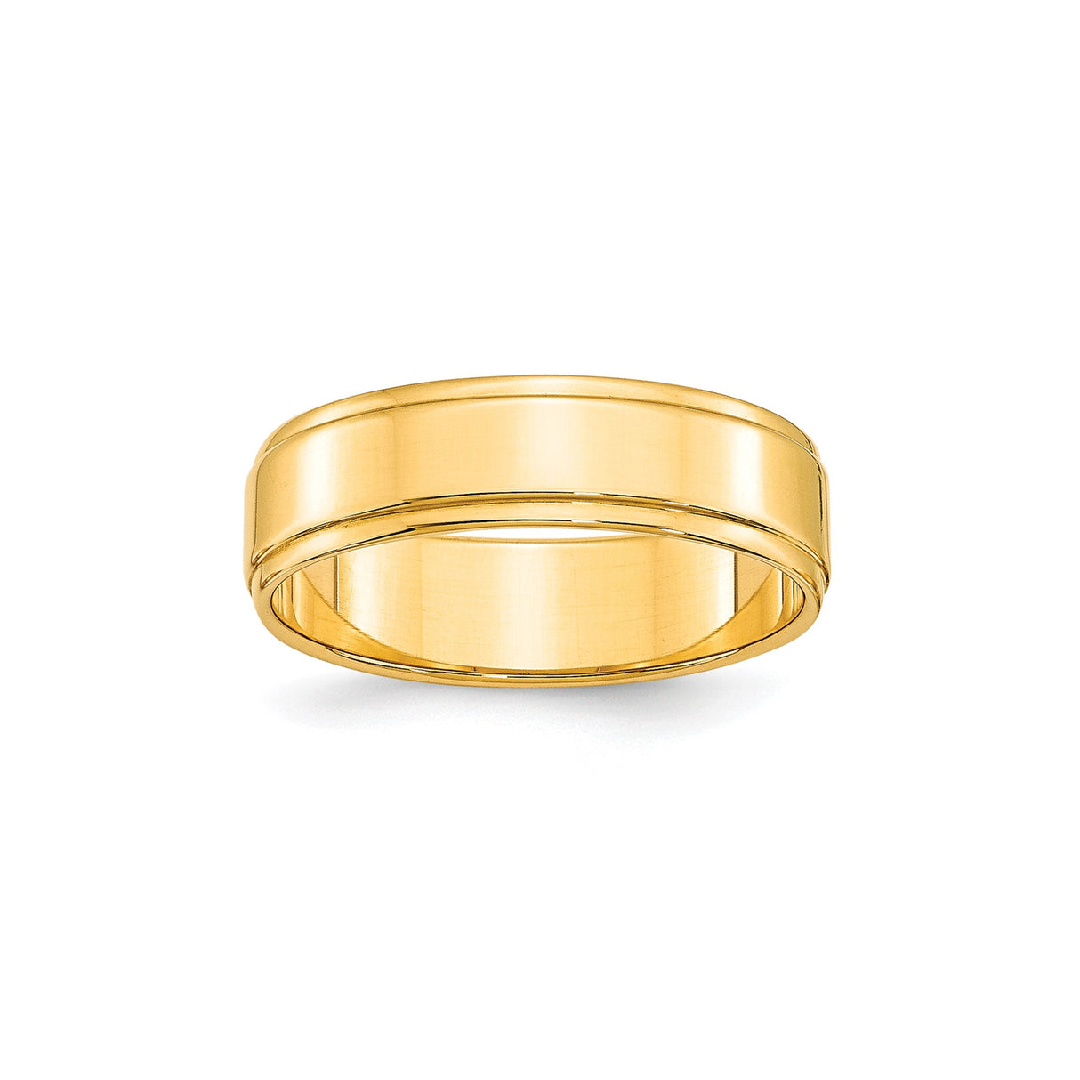 10k Yellow Gold Flat wedding band ring