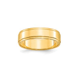 10k Yellow Gold Flat wedding band ring