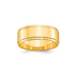 10k Yellow Gold Flat wedding band ring