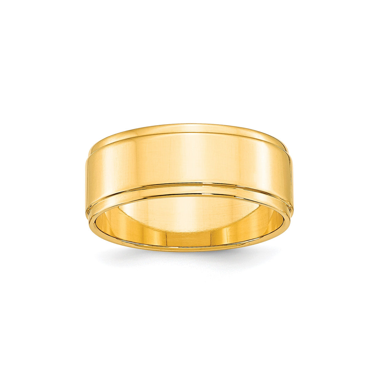 10k Yellow Gold Flat wedding band ring