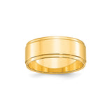 10k Yellow Gold Flat wedding band ring