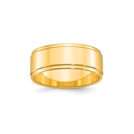 10k Yellow Gold Flat wedding band ring