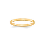 10k Yellow Gold Flat, Lightweight wedding band ring