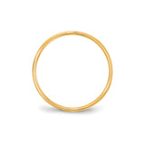 10k Yellow Gold Flat, Lightweight wedding band ring alternate angle