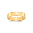 10k Yellow Gold Flat, Lightweight wedding band ring