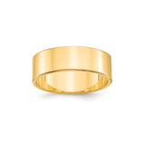 10k Yellow Gold Flat, Lightweight wedding band ring
