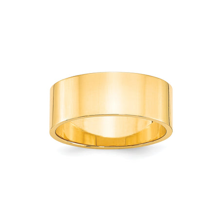 10k Yellow Gold Flat, Lightweight wedding band ring