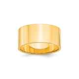10k Yellow Gold Flat, Lightweight wedding band ring