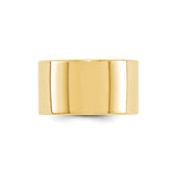 10k Yellow Gold Flat, Lightweight wedding band ring alternate angle