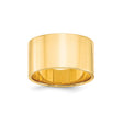 10k Yellow Gold Flat, Lightweight wedding band ring