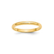 10k Yellow Gold Domed wedding band ring