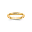 10k Yellow Gold Domed wedding band ring