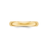 10k Yellow Gold Domed wedding band ring alternate angle