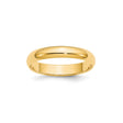 10k Yellow Gold Domed wedding band ring