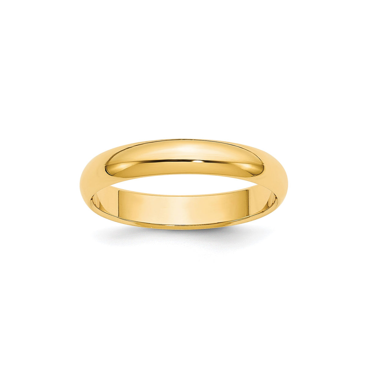 10k Yellow Gold Domed wedding band ring