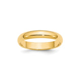 10k Yellow Gold Domed wedding band ring
