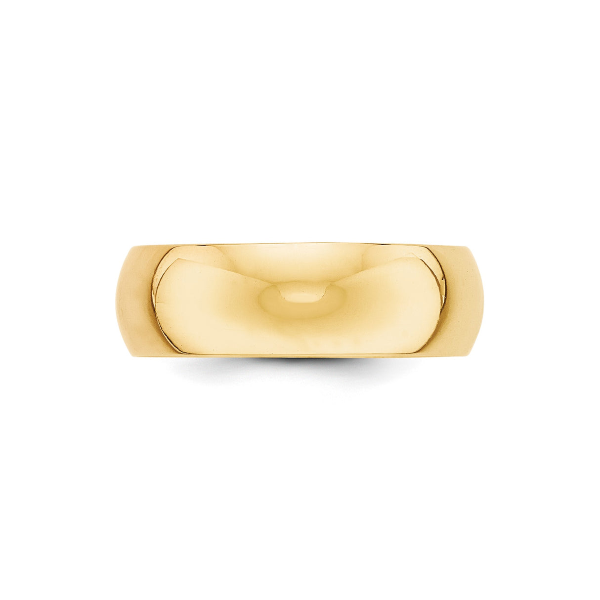 10k Yellow Gold Domed wedding band ring alternate angle
