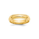 10k Yellow Gold Domed wedding band ring