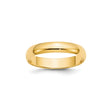 10k Yellow Gold Domed, Lightweight wedding band ring