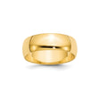 10k Yellow Gold Domed, Lightweight wedding band ring