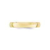 10k Yellow Gold Knife Edge, Comfort Fit wedding band ring alternate angle