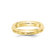 10k Yellow Gold Knife Edge, Comfort Fit wedding band ring