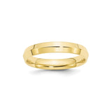 10k Yellow Gold Knife Edge, Comfort Fit wedding band ring