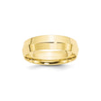 10k Yellow Gold Knife Edge, Comfort Fit wedding band ring