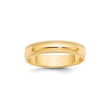 10k Yellow Gold Milgrain, Domed wedding band ring