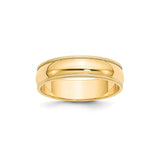 10k Yellow Gold Milgrain, Domed wedding band ring