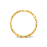10k Yellow Gold Milgrain, Comfort Fit wedding band ring detail view