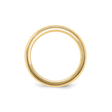 10k Yellow Gold Milgrain, Comfort Fit wedding band ring alternate angle
