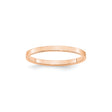 10k Rose Gold Flat, Lightweight wedding band ring