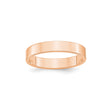 10k Rose Gold Flat, Lightweight wedding band ring