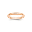 10k Rose Gold Domed wedding band ring