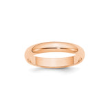 10k Rose Gold Domed wedding band ring