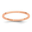 10k Rose Gold Flat wedding band ring