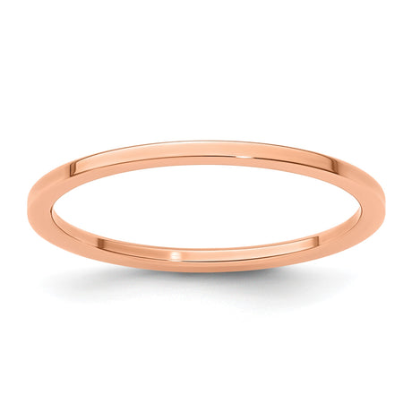 10k Rose Gold Flat wedding band ring