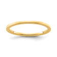 10k Yellow Gold Flat wedding band ring