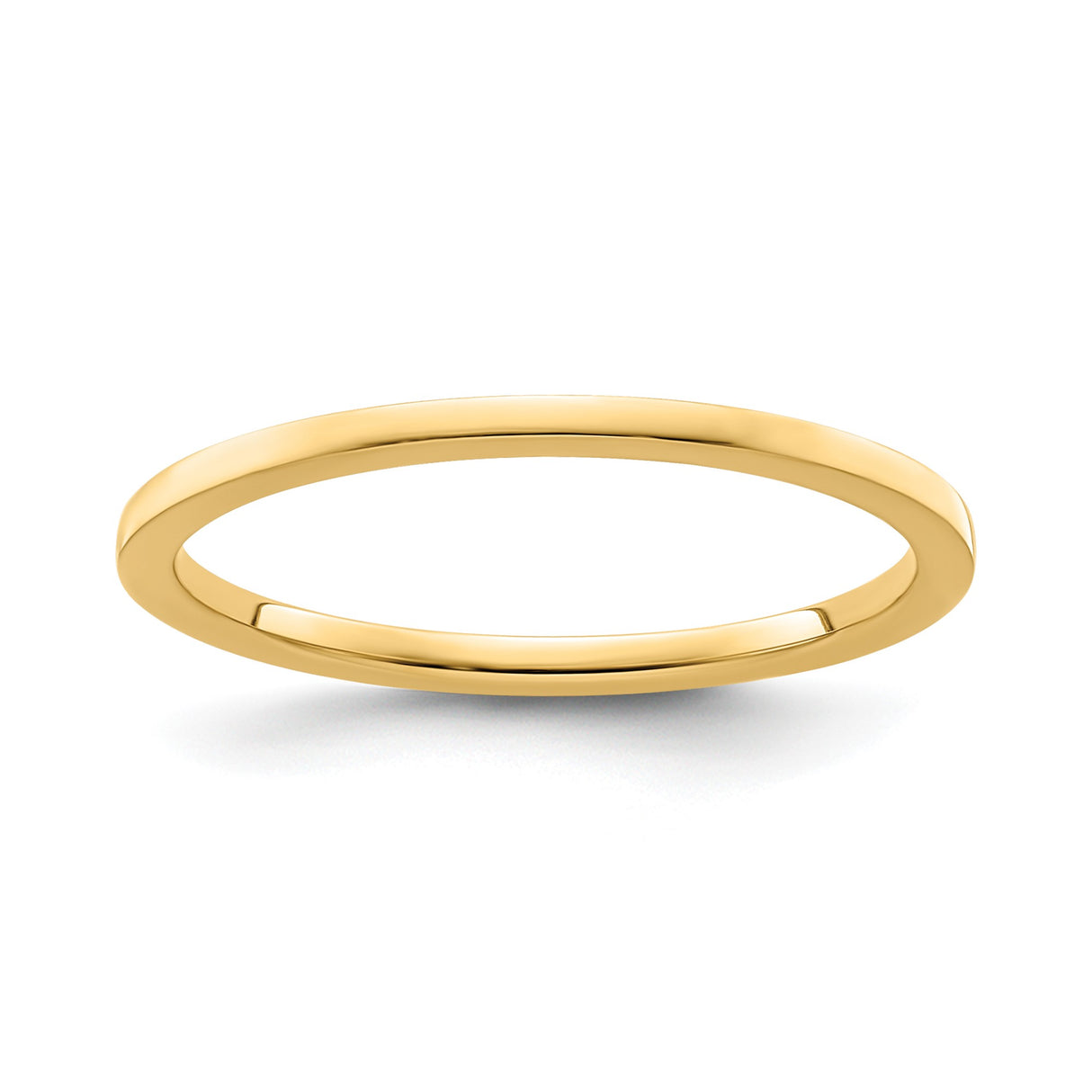 10k Yellow Gold Flat wedding band ring