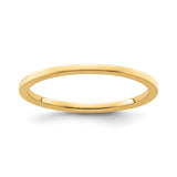 10k Yellow Gold Flat wedding band ring