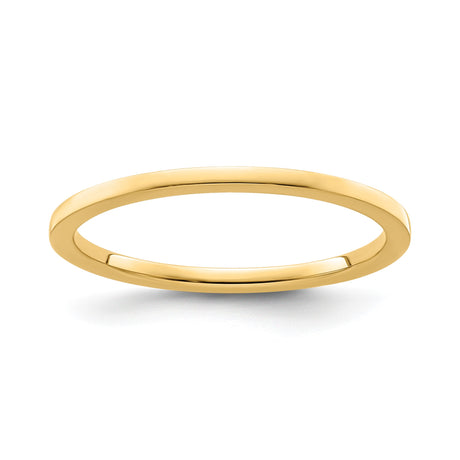 10k Yellow Gold Flat wedding band ring